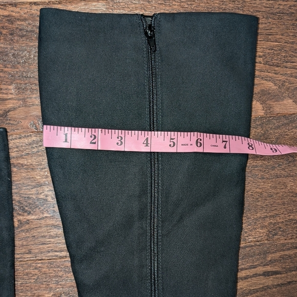 NWOB JustFab Evelyn Heeled Boot (Size 9.5)  Mid-Calf Faux Suede Boot - Picture 6 of 12